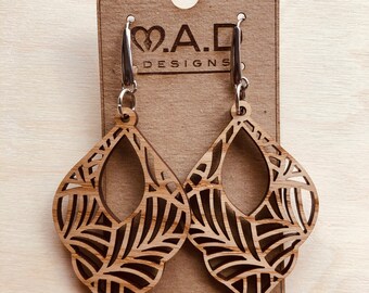 Boho wood Earrings