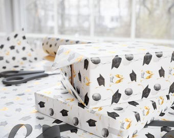 Class of 2026 Graduation Wrapping Paper | Black and Gold