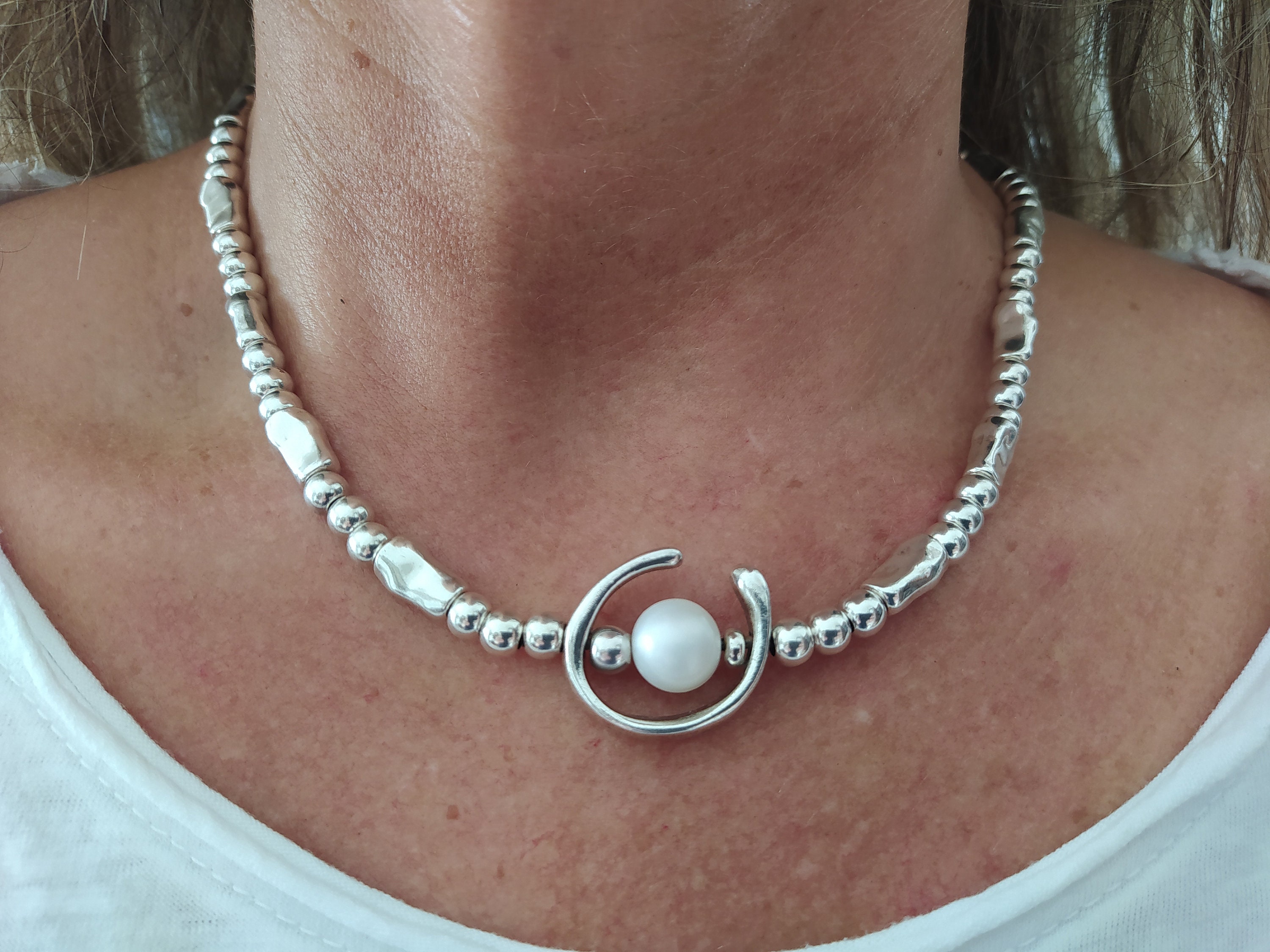 Collar Uno 50 collar de perlas estilo 50 - Etsy España