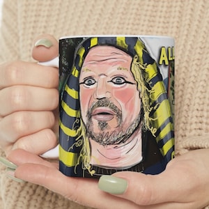 Taza de cerámica de 325 ml con Kody Brown como el Rey Tut, "El Rey de Coyote Pass" y "Esposas Reality Sister" de "Kody Brown como el Rey Tut" y "Merchandising de Reality TV"; regalo divertido para un compañero de trabajo.