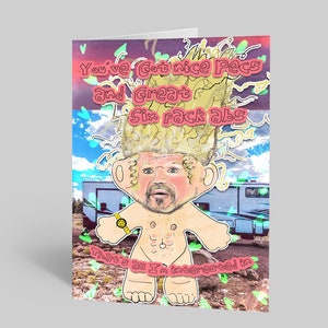Kody Brown Greeting Card | Kody + Janelle Brown Fan Art | Nice Pecs and Six Pack Abs |  Anniversary | Reality TV Gifts