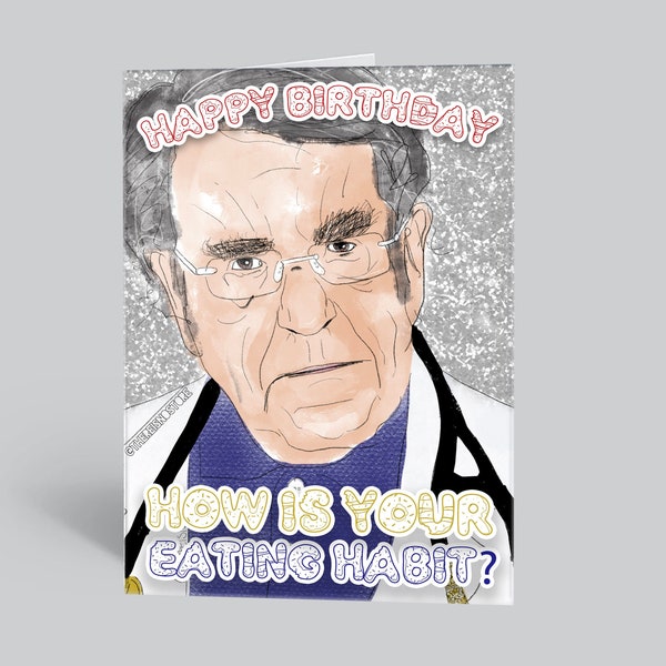 Dr Now Birthday Card  //  Dr. Nowzaradan Diet //  My 600lb Life Reality TV Merch and Gifts by thereisnostore