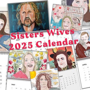 Calendário de parede "ESPOSAS DE IRMÃS" para fãs de reality shows por @thereisnostore! | Calendário 2025