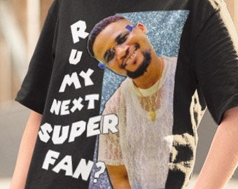 R U My Next Super Fan? //  Sojaboy Unisex Jersey T-Shirt // Black Shirt // Usman 90 Day Fiance Merch