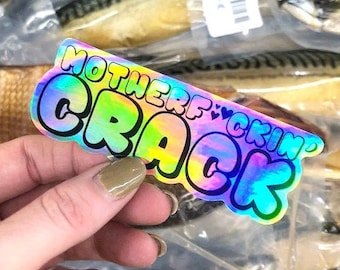 Love After Lock Up Sticker | Motherf*ckin’ Crack | Clint and Tracie | Hologram Vinyl Sticker by @thereisnistore