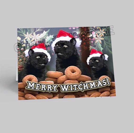 Salem La Carte De Noel Du Chat Sabrina La Sorciere Etsy