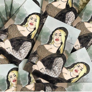 Bemoana Lisa | Darcey | Small Postcard | 90 Day Fiance Merch | Reality TV Art | Darcey & Stacey Silva |