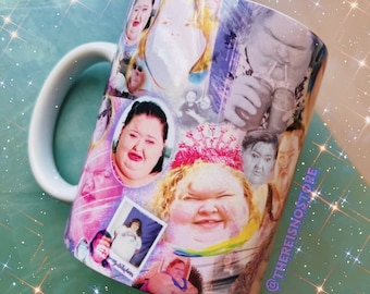 1000lb Sisters Mug | Tammy + Amy Slaton Super Fan Collage Art  Reality TV Merch