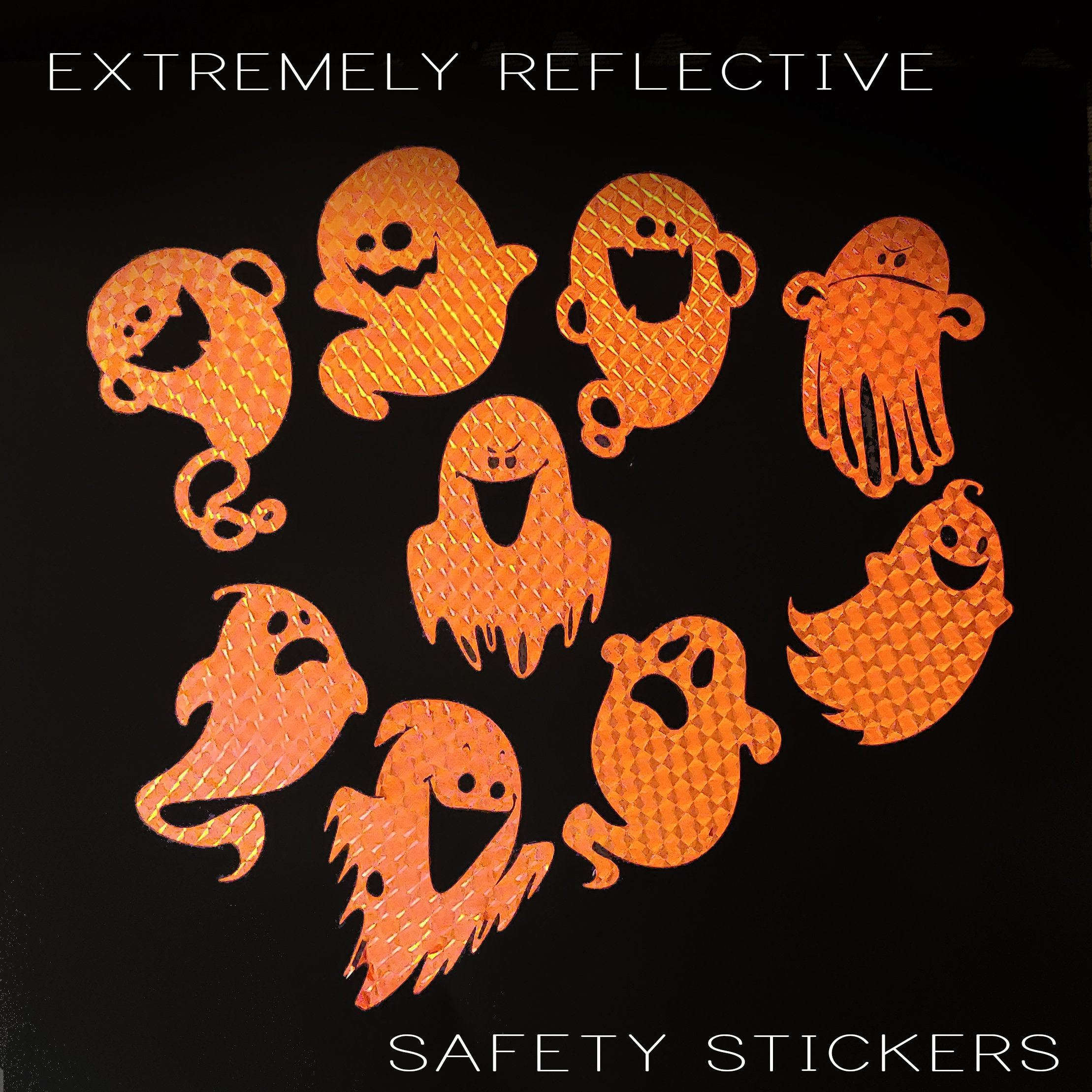 Reflective Stickers Decal Set, Safety Stickers, Reflective Decals for  Bicycles, Helmets, Vehicles, Strollers, Wheelchairs, Scooters 