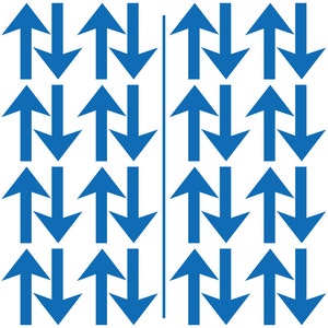 Floor And Wall Safe - Directional Arrows - Durable Vinyl Construction