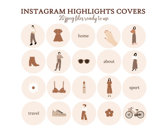 Neutral Instragram Story Templates. Instagram Stories | Etsy