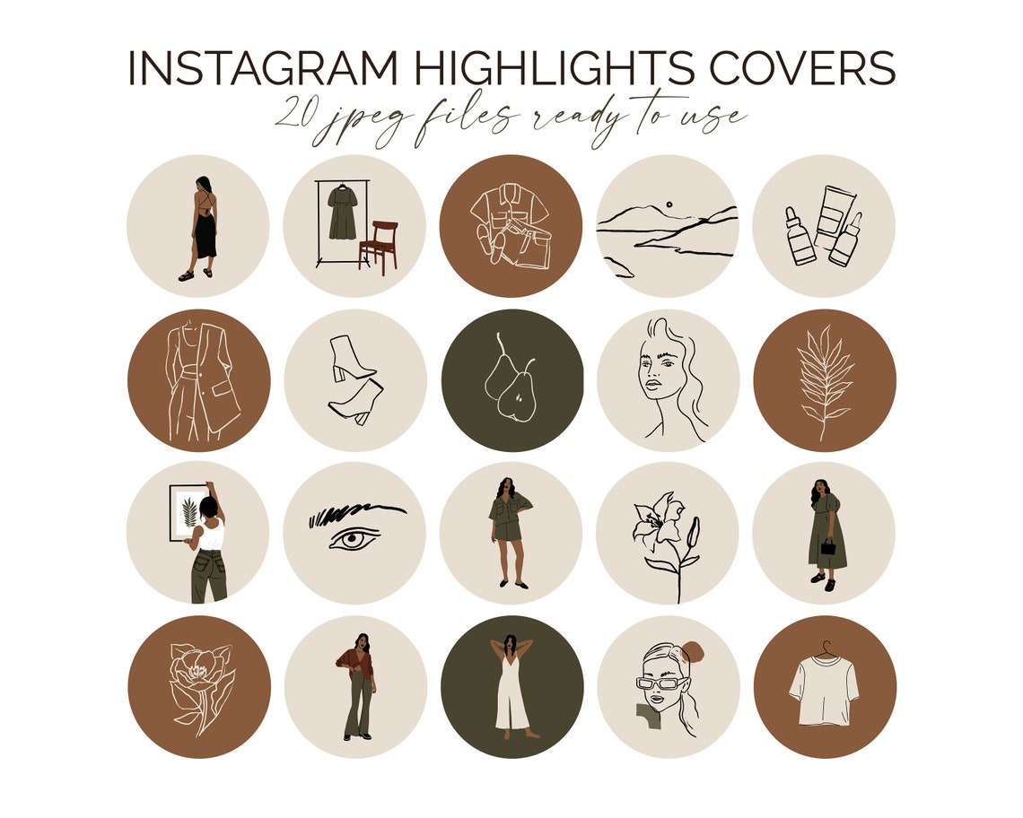 Fashion Instagram Story Highlight Icons. Lifestyle Beauty | Etsy