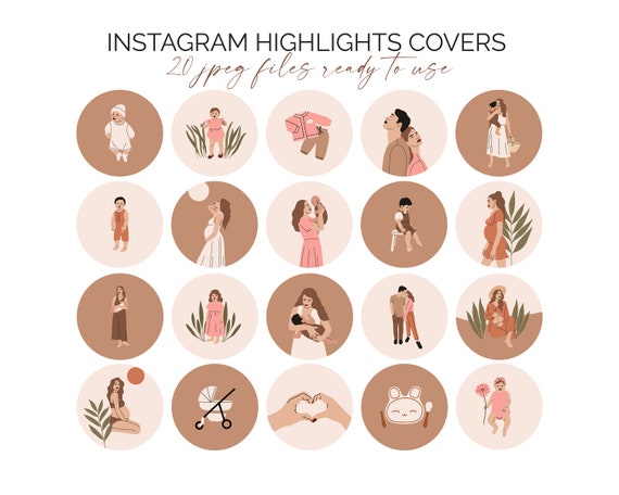 Motherhood Instagram Templates. Mom Life Instagram Highlight | Etsy