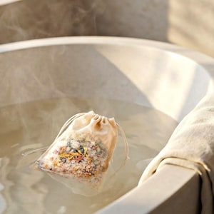 Luxury Bath Soak Sachets | Herbal Bath Tea Bags | Relaxing Spa Tub Soak | Self Care Gift