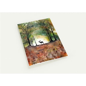 Lot de 10 cartes de voeux - aquarelle « Autumn Solace »