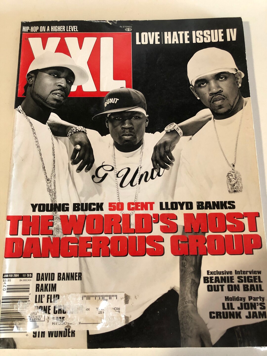 Xxl Magazine Issue January 2004 50 Cent G Unit LLOYD Banks Tony
