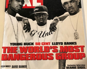 Xxl magazine issue January 2004 50 Cent G Unit LLOYD banks Tony yayo Rakim LIL FLIP 9th wonder