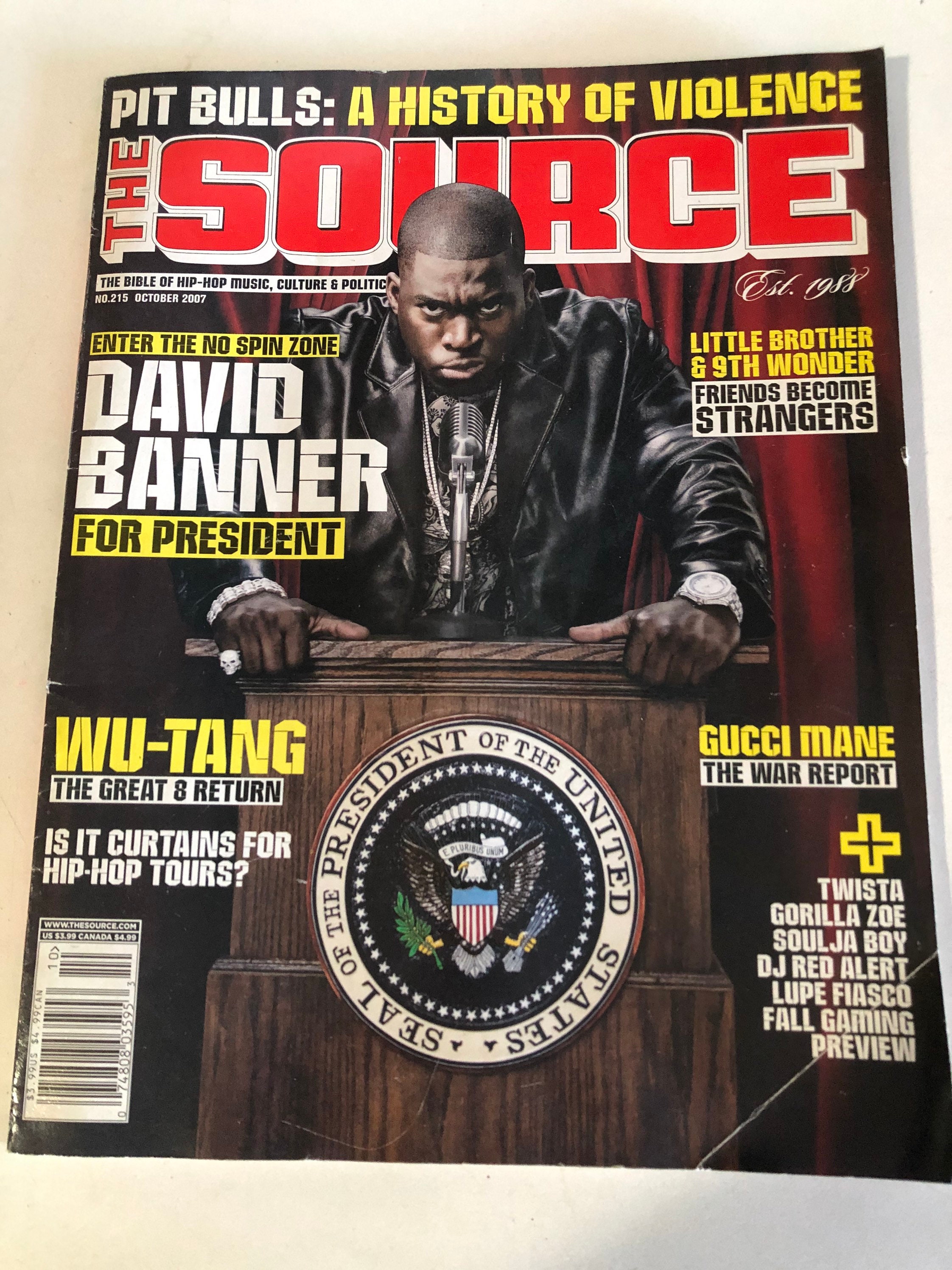 Sport whisky Byttehandel The Source Magazine Issue October 2007 David Banner Wu Tang - Etsy