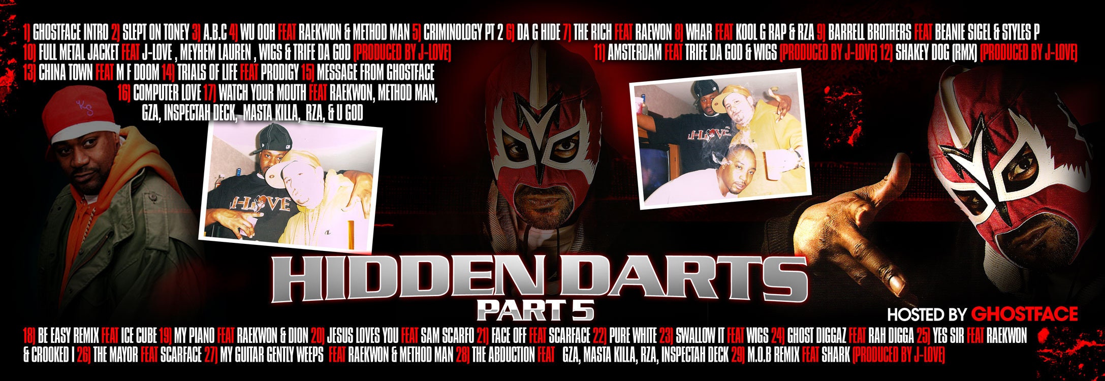 4 J-LOVE - Ghostface Killah CD Hidden Darts 3、4、5、R b World 