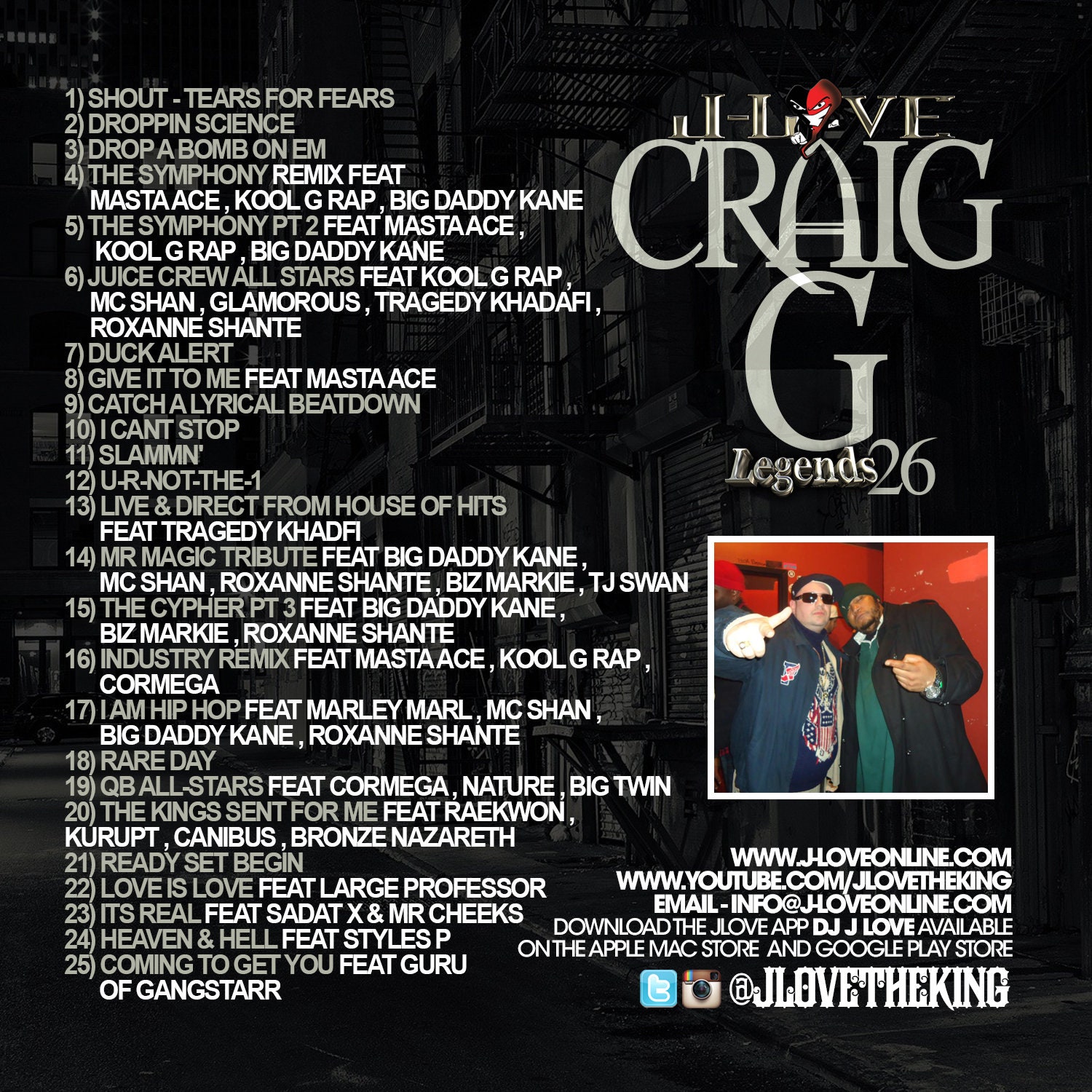 5 J-love Cds Lost Boyz, Cormega , Royal Flush, Nature, Craig G