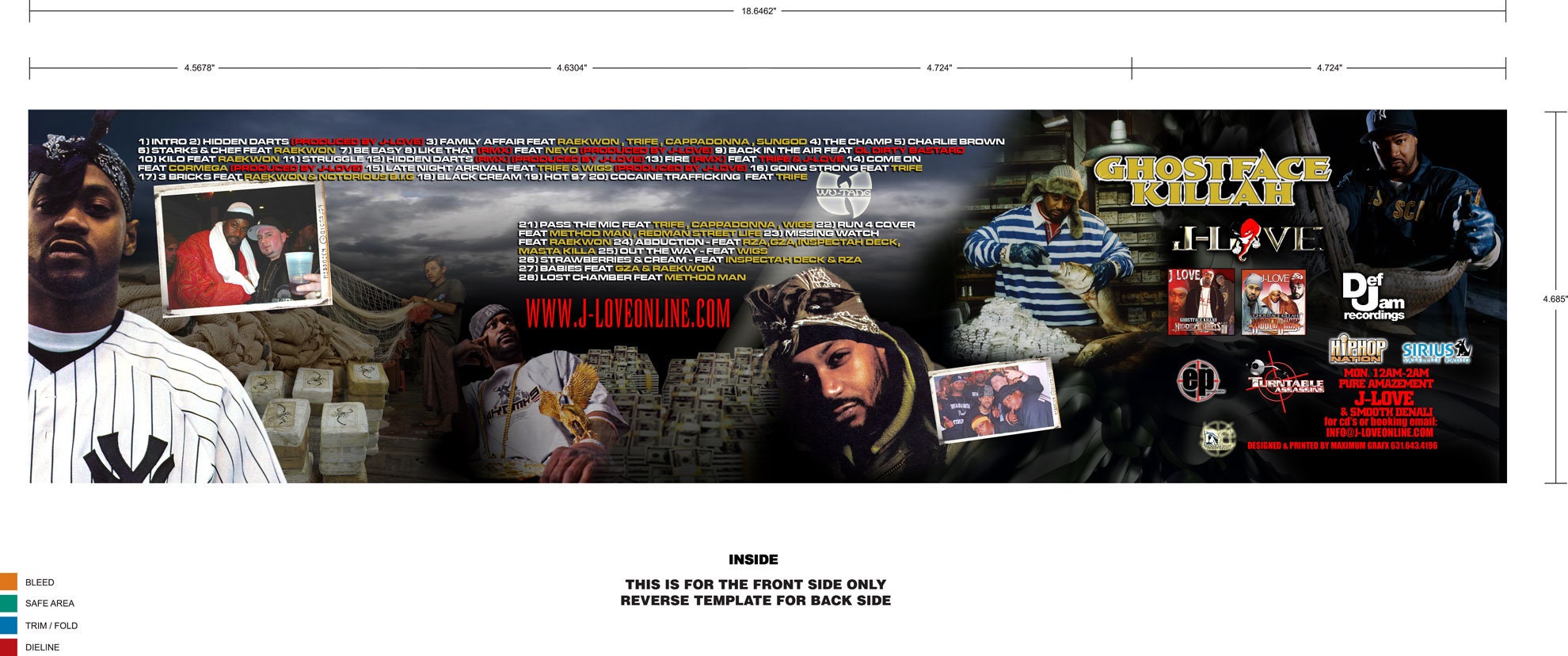 4 J-LOVE - Ghostface Killah CD Hidden Darts 3、4、5、R b World 