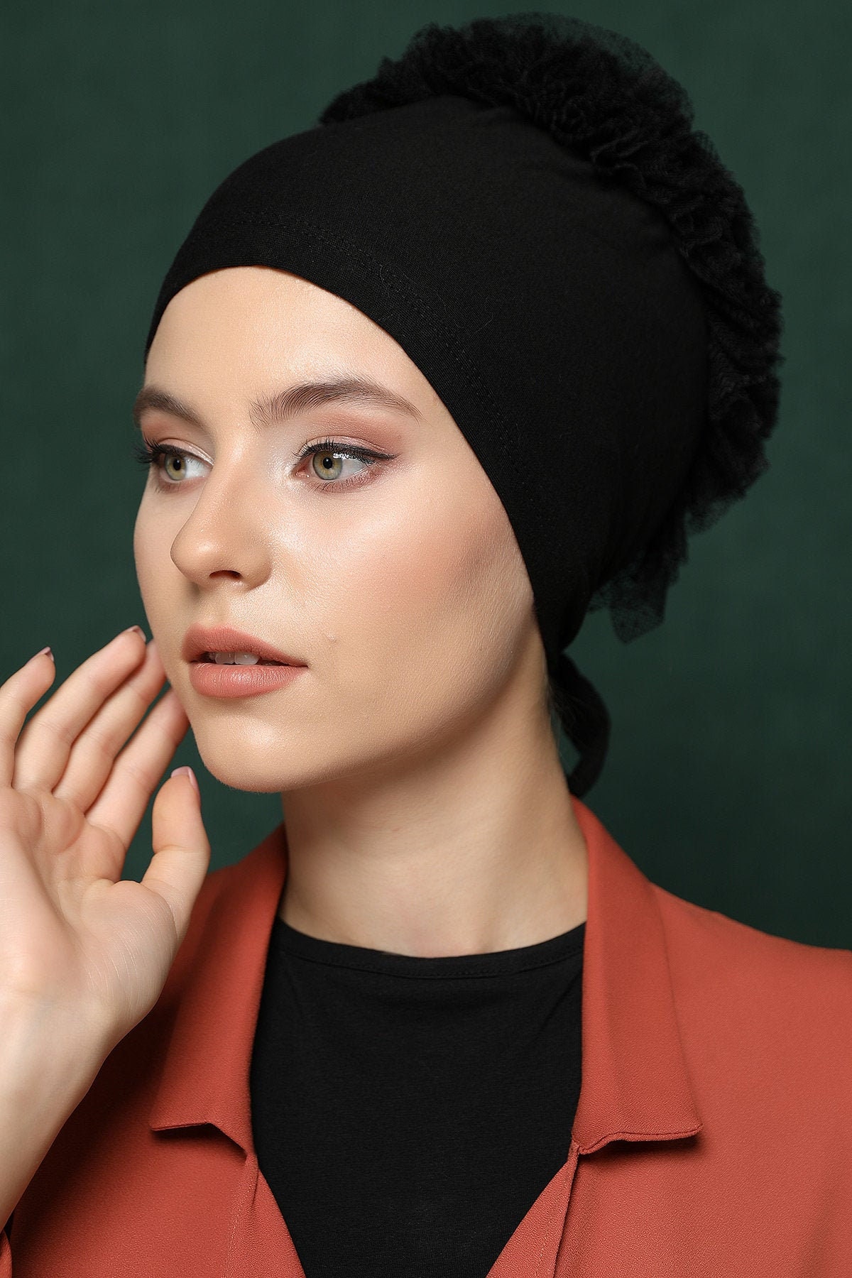 bonnet cap hijab