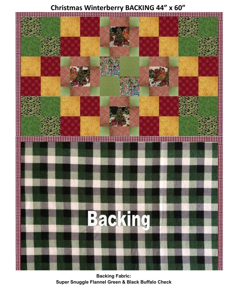Winterberry Christmas Lap Quilt Kit Includes Binding and Etsy Italia