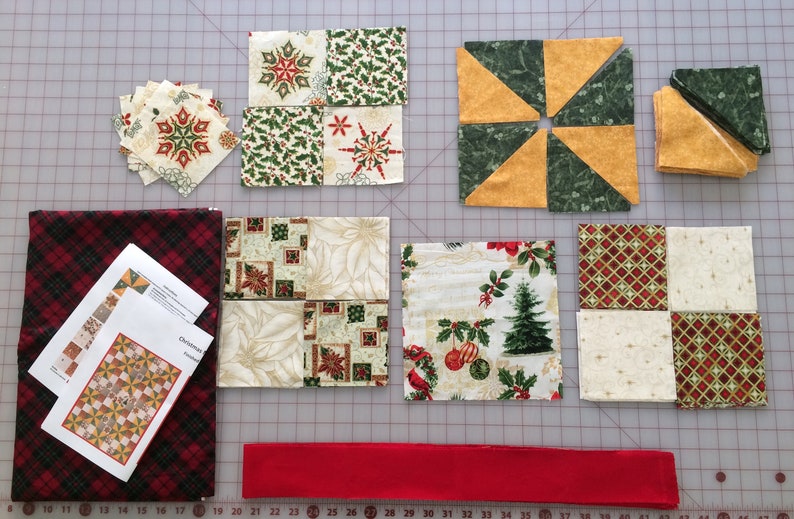 Christmas Pups Lap Quilt Kit Includes Binding and Backing Etsy