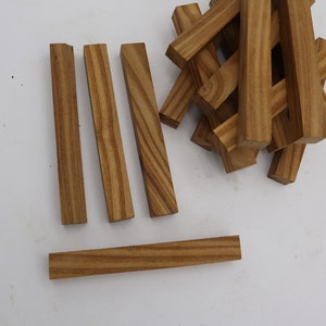 Russian Olive & Black Acacia Wood Pen Blanks, Turning Blanks, Scales, blanks, 3/4&quot; X 3/4&quot; X 6&quot; Choose Wood Type And Quantity