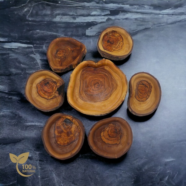 Candle Making, Olive wood candle bowl, Mini Dough Bowl-4"-5" x 6-7" Beautiful Handcarved Dough Bowls, Kerze Olive