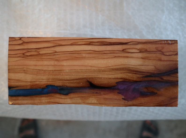 Stabilized OLIVE Wood Resin Hybrid Block Turning Blanks Big Etsy