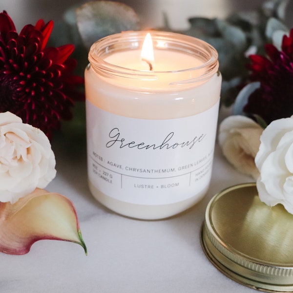 Greenhouse Soy Candle | Natural Soy Wax Candle | Hand-Poured Scented Candle