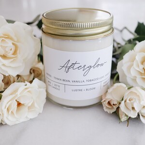 Afterglow Soy Candle | Natural Soy Wax Candle | Hand-Poured Scented Candle