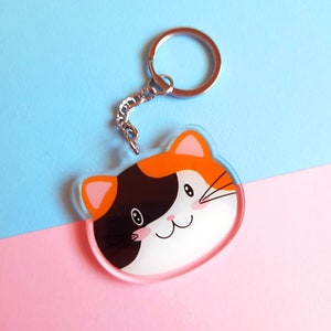 Brelok akrylowy Calico Cat z zawieszką w kształcie kotka