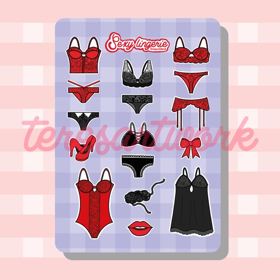 Stickers Décoratifs Muraux Sexy - Multicolores - Fait Main - Neuf