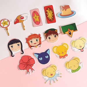 Card Captor Sakura Stickers Sakura Syaoran Tomoyo Kero Chan Spinel Pudding Key Sticker