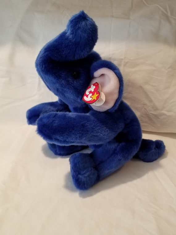 royal blue elephant beanie babies