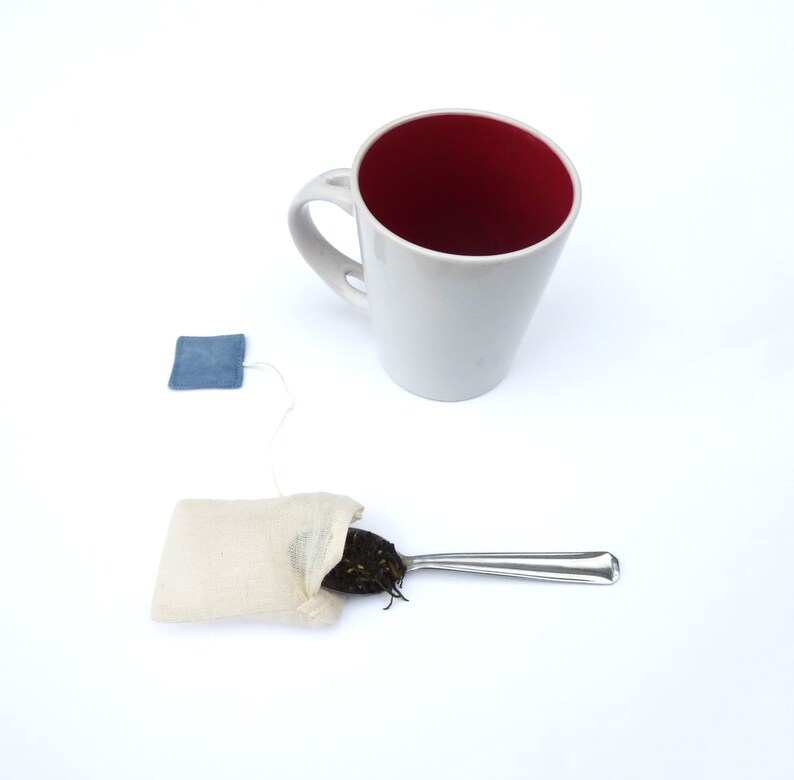 Reusable Tea Filter in Organic Cotton and Vegetable Dye Etsy Singapore