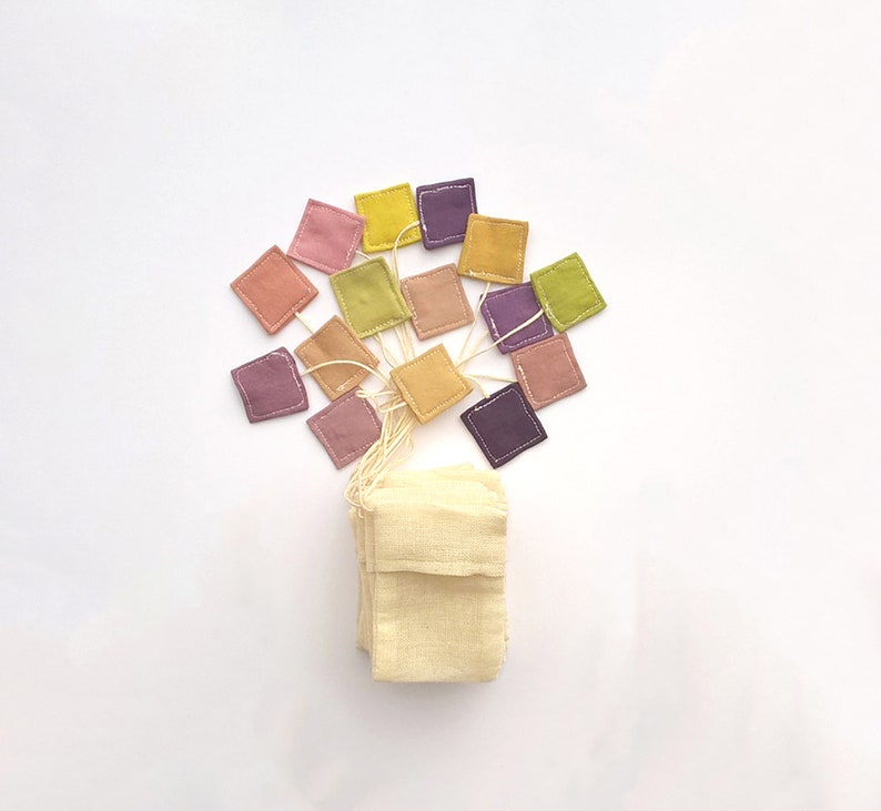 Reusable Tea Filter in Organic Cotton and Vegetable Dye Etsy Singapore