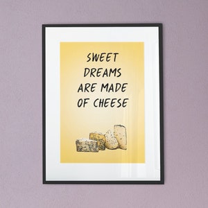 KäseLiebhaber lustige Zitat mit Käse Bild A3/A4 Druck Etsy