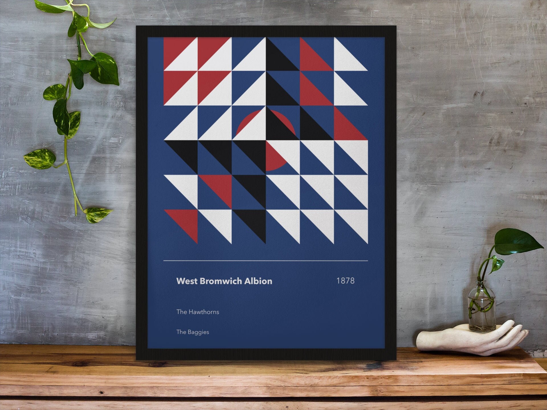 West Bromwich Albion Club de fútbol equipo colorea arte | Etsy