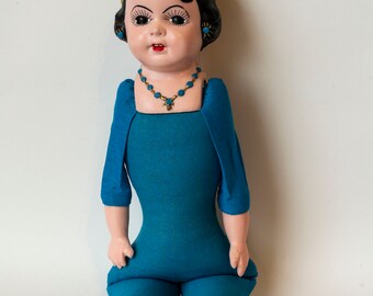Vintage wax doll
