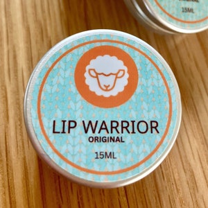 Original Natural Lip Warrior Balm with Pure Lanolin image 1
