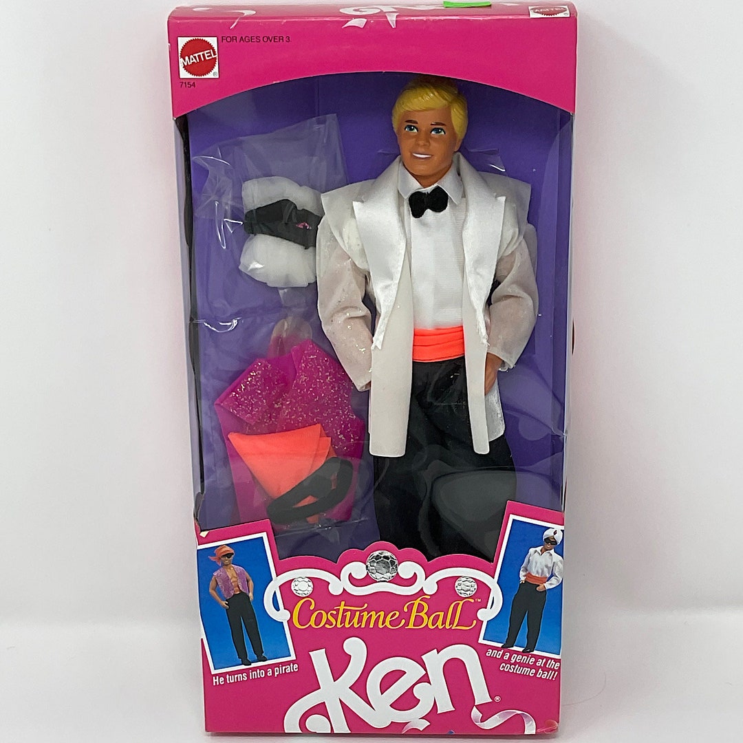 1990 Costume Ball Ken Barbie Doll NRFB Etsy