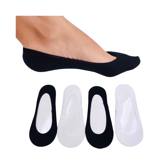 4 Pairs Women's Low Cut Socks Non-slip Grip Invisible Socksno Show Socks  Girl Low Socks for Flats Socks for Dress Shoes Liner -  Canada