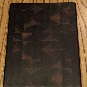 Walnut Cutting Board With Maple Inlay, End Grain, Butchers Block, Wood ...