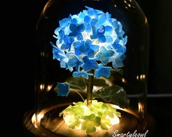 Witchy Flower Resin Lamp, Flower resin art, Mushroom Resin Night Light, Fairy Tale Night Light Decoration