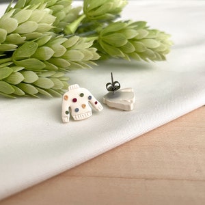 Clay Earring Stud Pack Three Pairs image 5