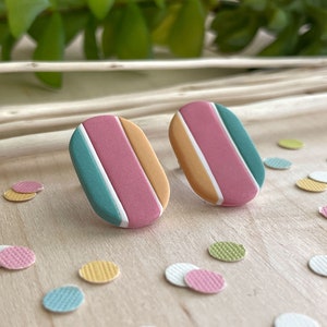 Sherbet Clay Earrings
