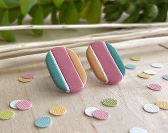 Sherbet Clay Earrings